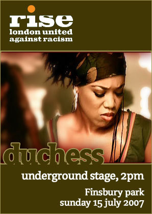 Duchess at Rise, Finsbury Park, 2pm on the Underground Stage